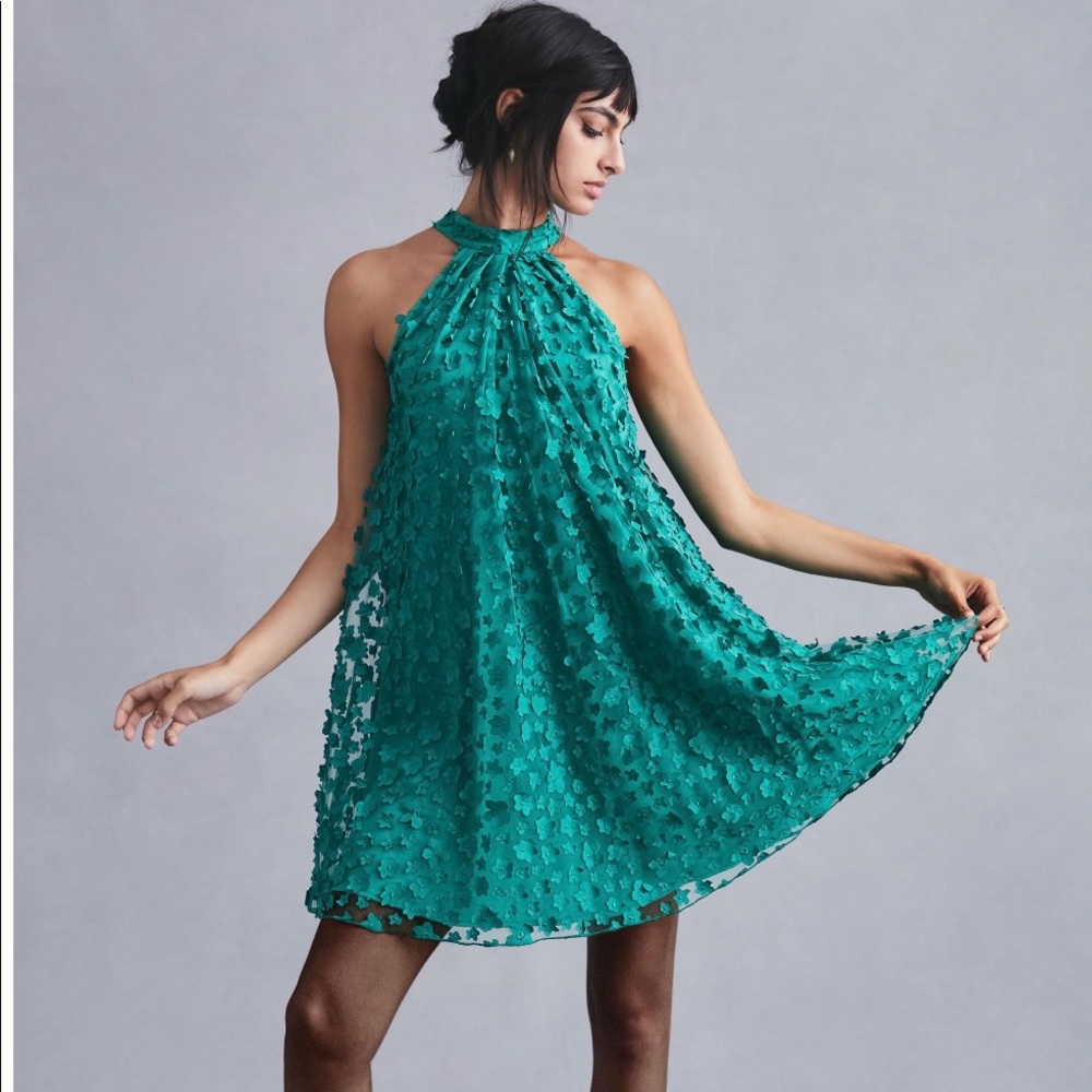 Anthropologie Eva Franco Halter Swing Dress NWT